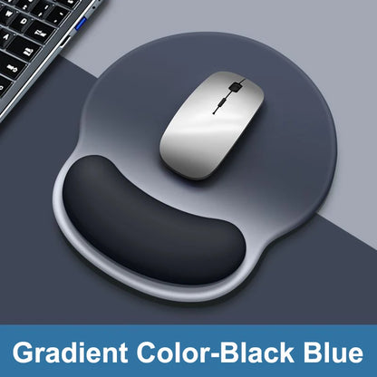 Gradient color mouse pad comfortable wrist rest non-slip mouse pad soft mouse pad wrist rest computer desktop silicone mouse pad