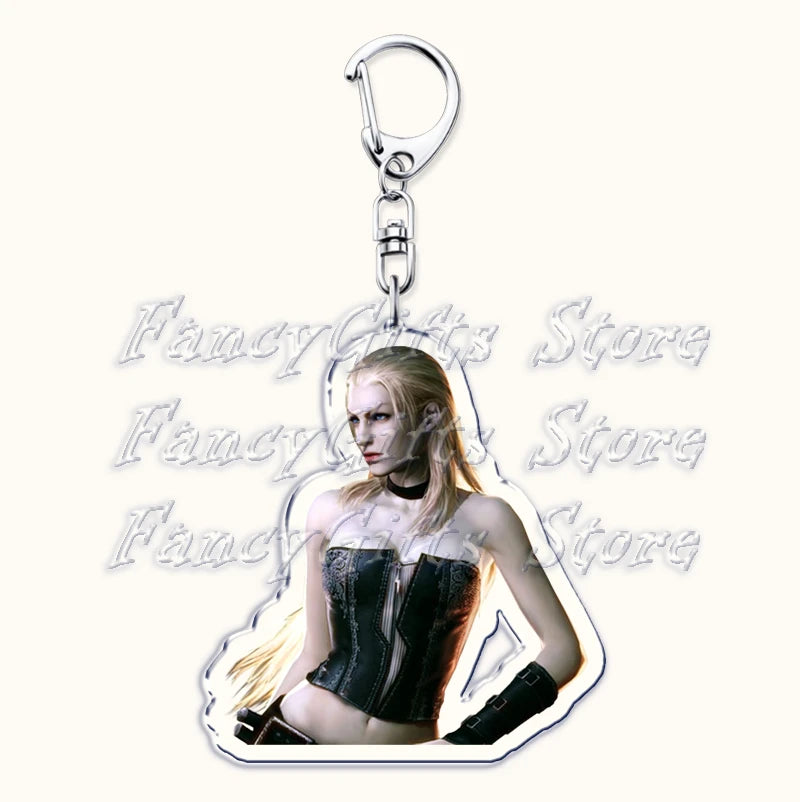 Calssic Demon Video Game Chibi Keychains for Accessories Bag Dante Vergil Nero Sparda Lady Trish V Keyrings Jewelry Gaming Gifts