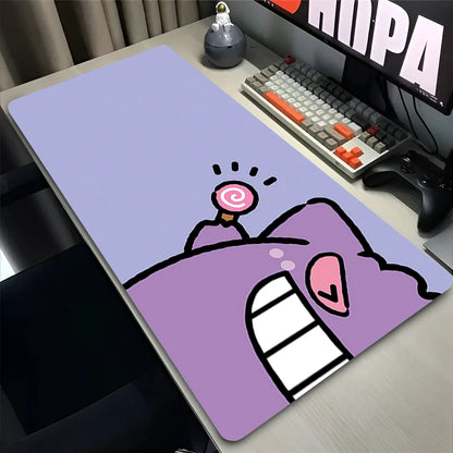 Mouse Pad Laptop Gaming Accessories Keyboard Pad Japan Anime P-pokemonS Gamer Mousepad PC Kawaii G-gengar Purple Desk Mouse Mat
