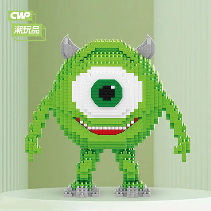 Monster University Micro Building Blocks James Mike Model Anime Diamond Mini Brick Figure Toy For Christmas Gift