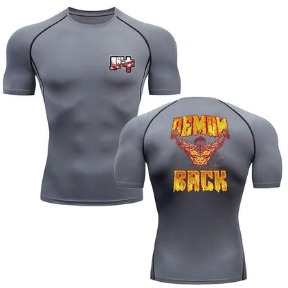 Baki Hanma MMA Compression T-Shirt – Anime Gym Fitness Rash Guard