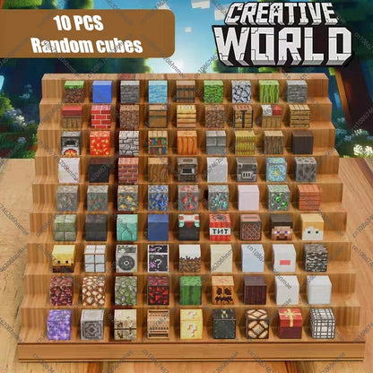 Magnetic Building Blocks Mine World Magnet Cube for Stacking Construction Set Educate Sensory Toys Kids Boys Girls Ages 3+ DIY
