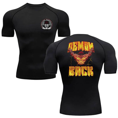 Baki Hanma MMA Compression T-Shirt – Anime Gym Fitness Rash Guard