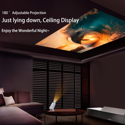 2000 Lumens HY300 Mini 4K Android 110 Portable Wireless Projector - 1280x720 HD 720P Home Cinema with 180° Adjustable Projection Angle, Wi-Fi, and Power Supply - Compact Table Mount Design for Indoor and Outdoor Use - Rexpect Nerd