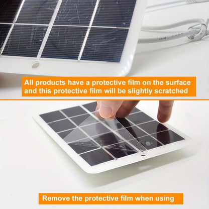 1pc Portable Foldable Waterproof Solar Panel Charger - High-Efficiency Energy Harvesting for Mobile Phone, Tablet, and Outdoor Gadgets - Durable, Compact, and Lightweight Design for Camping and Home Use - Rexpect Nerd