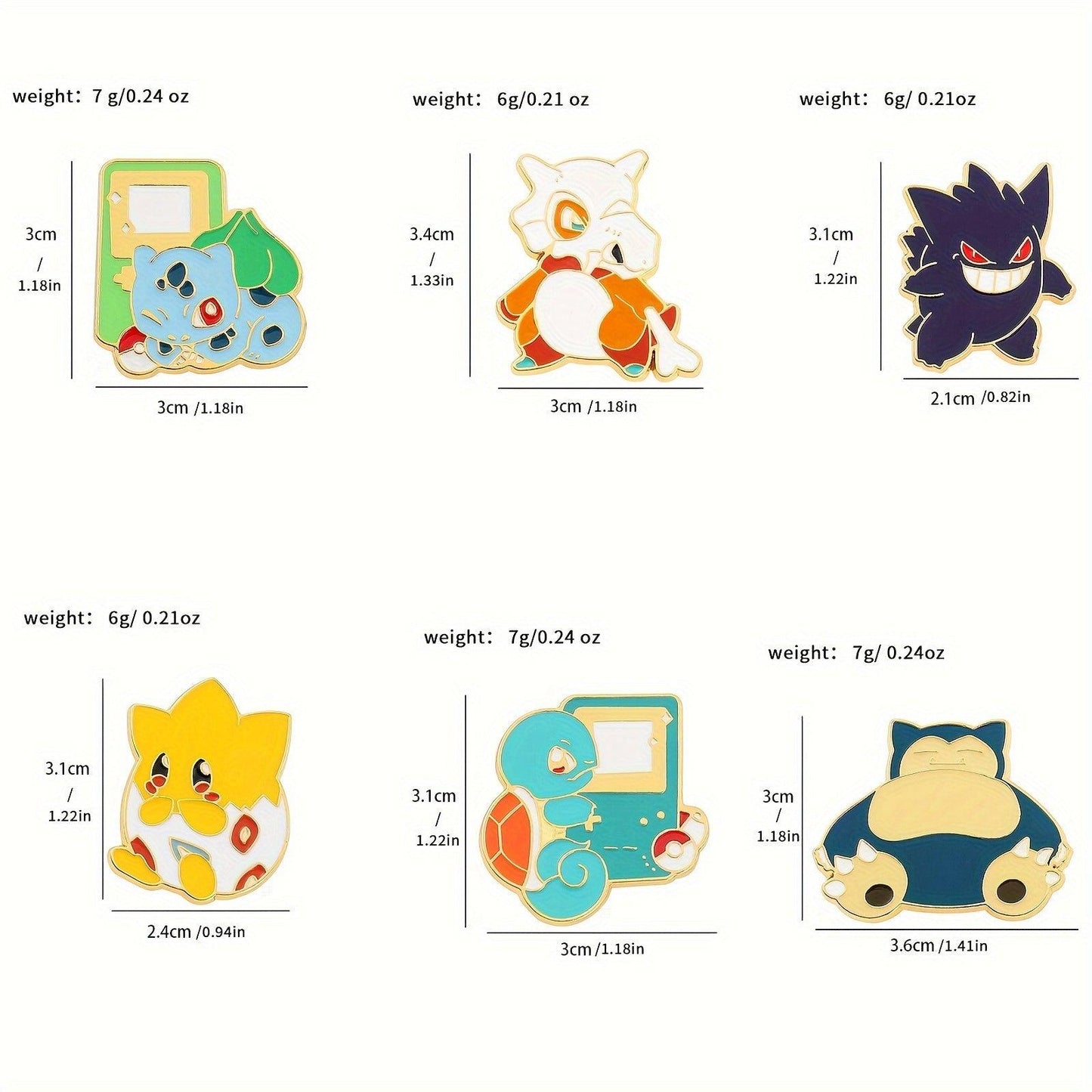 Add a Touch of Whimsy to Your Look with These Adorable Anime Brooches (12-Pack)! - Rexpect Nerd