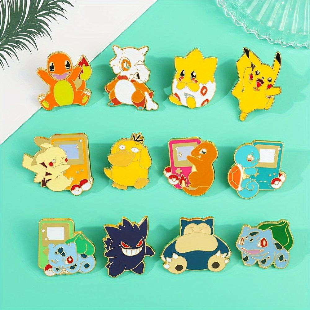 Add a Touch of Whimsy to Your Look with These Adorable Anime Brooches (12-Pack)! - Rexpect Nerd