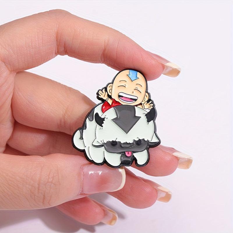 1pc Adorable Cartoon Anime Pin Brooch - Fashionable & Durable Clothing Accessory - Perfectly Crafted for Womens Wardrobes - Rexpect Nerd