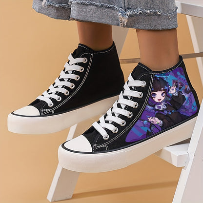 Breathable & Durable Anime Girl Sneakers - Lightweight, Non-Slip, Versatile High Tops for All Seasons - Rexpect Nerd
