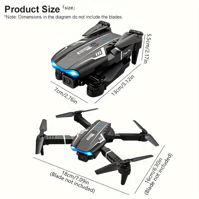 New S121 Professional RC Drone, Dual Camera Double Folding RC Height Hold Remote Control Toy, Holiday Gift Indoor And Outdoor Drone Aircraft - Rexpect Nerd