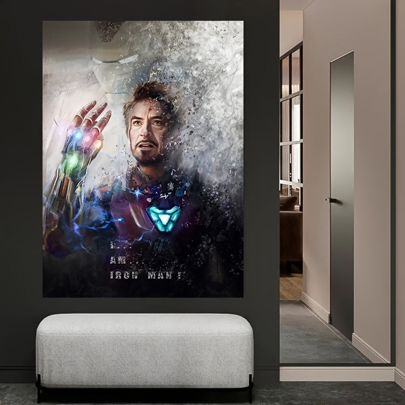 Iron Man Unframed Canvas Art - Stunning Marvel Avengers Decor for Room Transformation, Ideal Gift - Rexpect Nerd