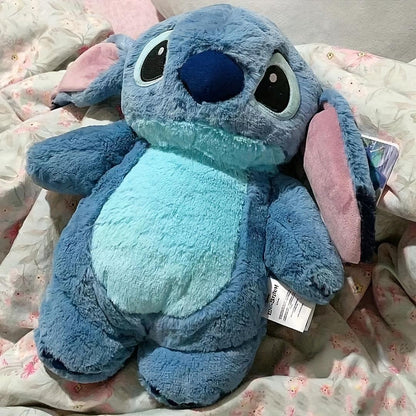 Adorable Large Disney Stitch Plush Hot Water Bottle - Super-Soft Anime Doll for Cozy Home Warmth, Perfect Hand Warmer and Collectible Treasure