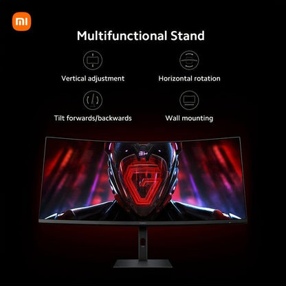 Xiaomi Curved Gaming Monitor 34-inch 180Hz High Reshed Rate 1ms Fast FreeSync Premium E<2* Professional Calibration 95%DCI-P3 100% sRGB* Low Blue Light Computer Screen Monitor Desktop Monitor - Rexpect Nerd
