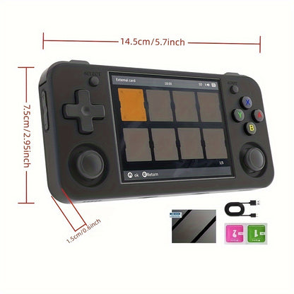 ANBERNIC Handheld Game Console, 3.5 Inch IPS Screen Linux System Support HD TV Output 5G WiFi B4.2, RG35XX H Linux System 3300MAH High Capacity Battery, 1.5GHz Frequency - Rexpect Nerd
