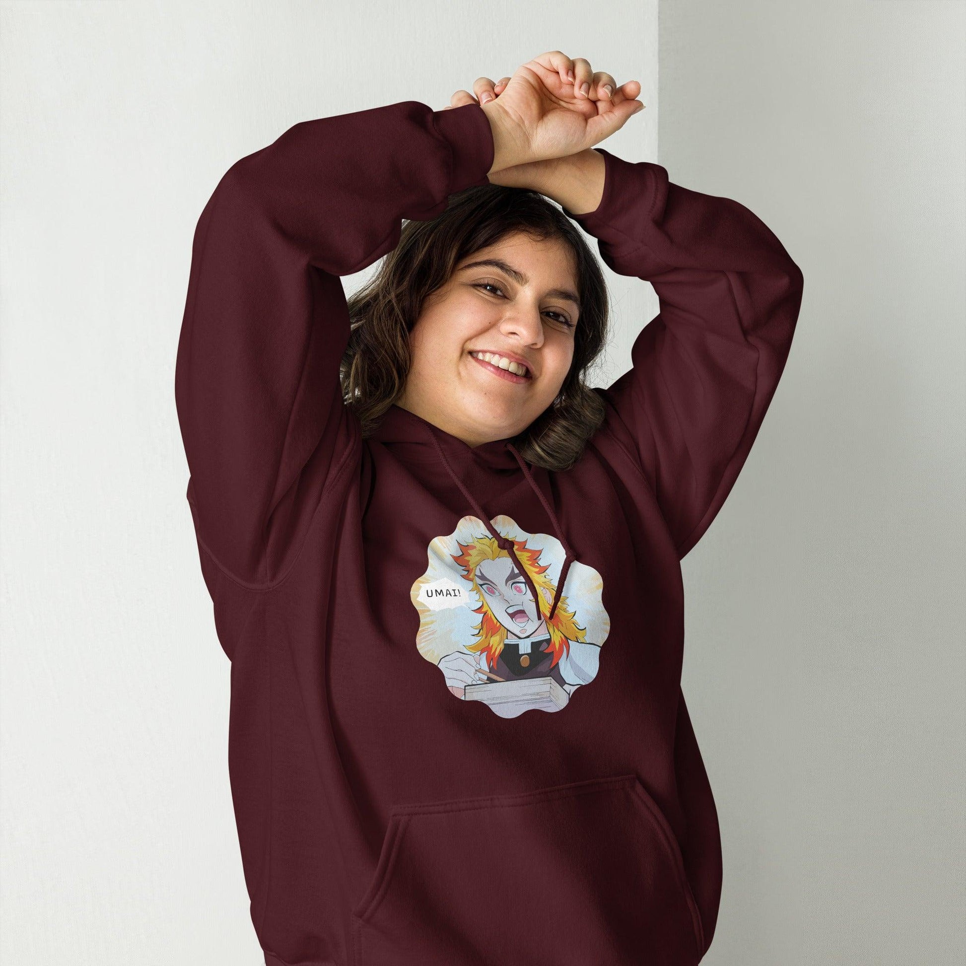 UMAI! Replicate Rengoku's Passion with this Unisex Hoodie - Rexpect Nerd